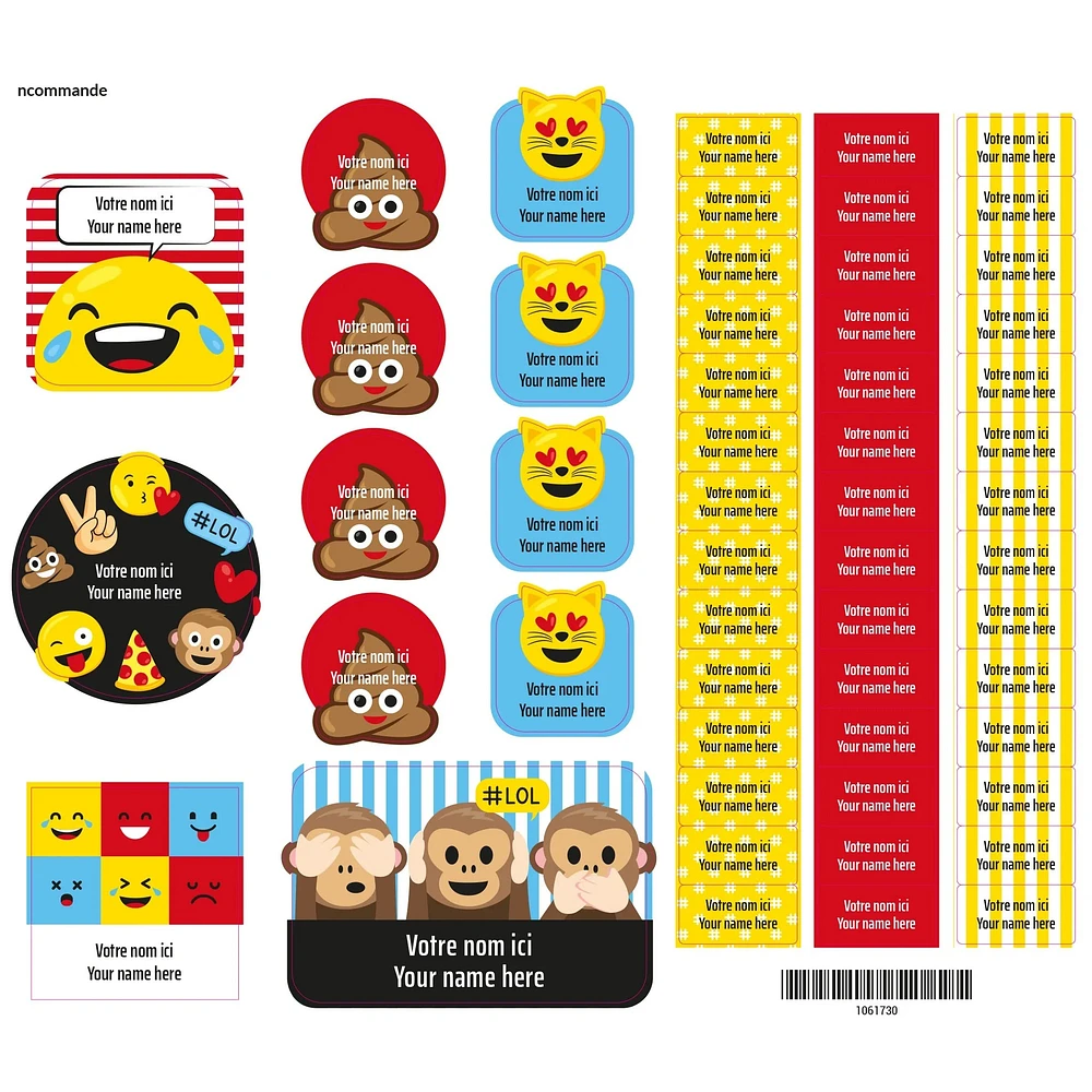 Essential Name Labels - Emojis