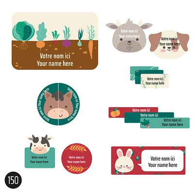 Essential Name Labels - Farm