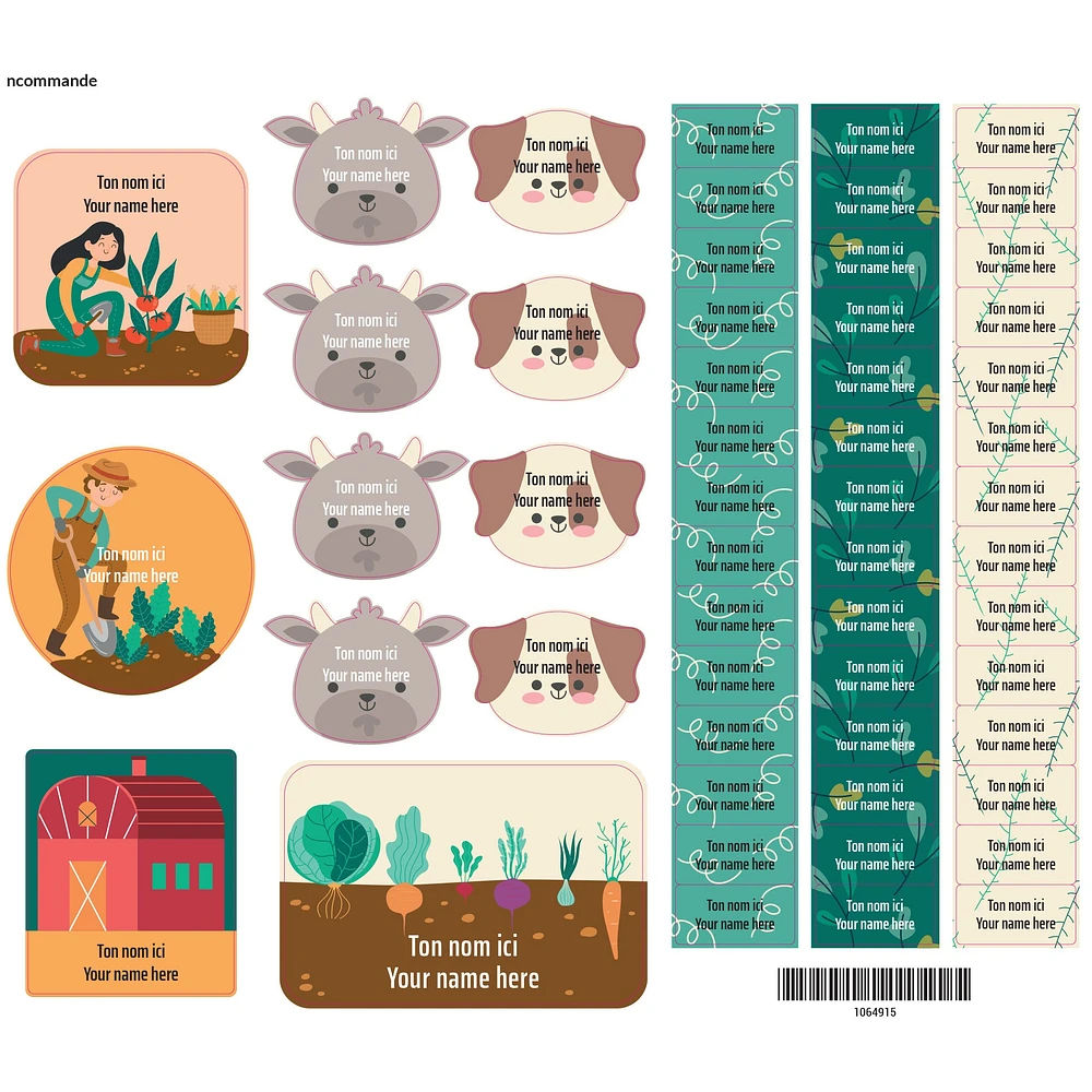 Essential Name Labels - Farm