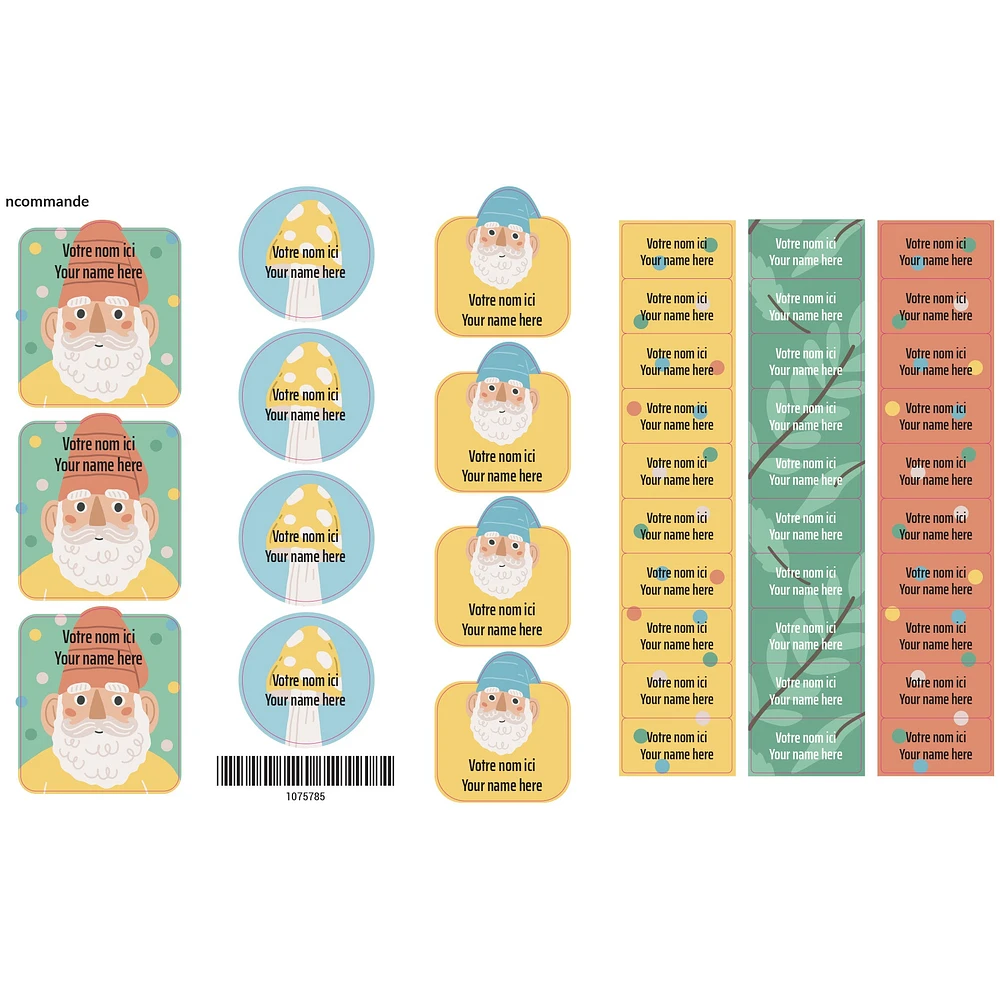 Daycare Name Labels