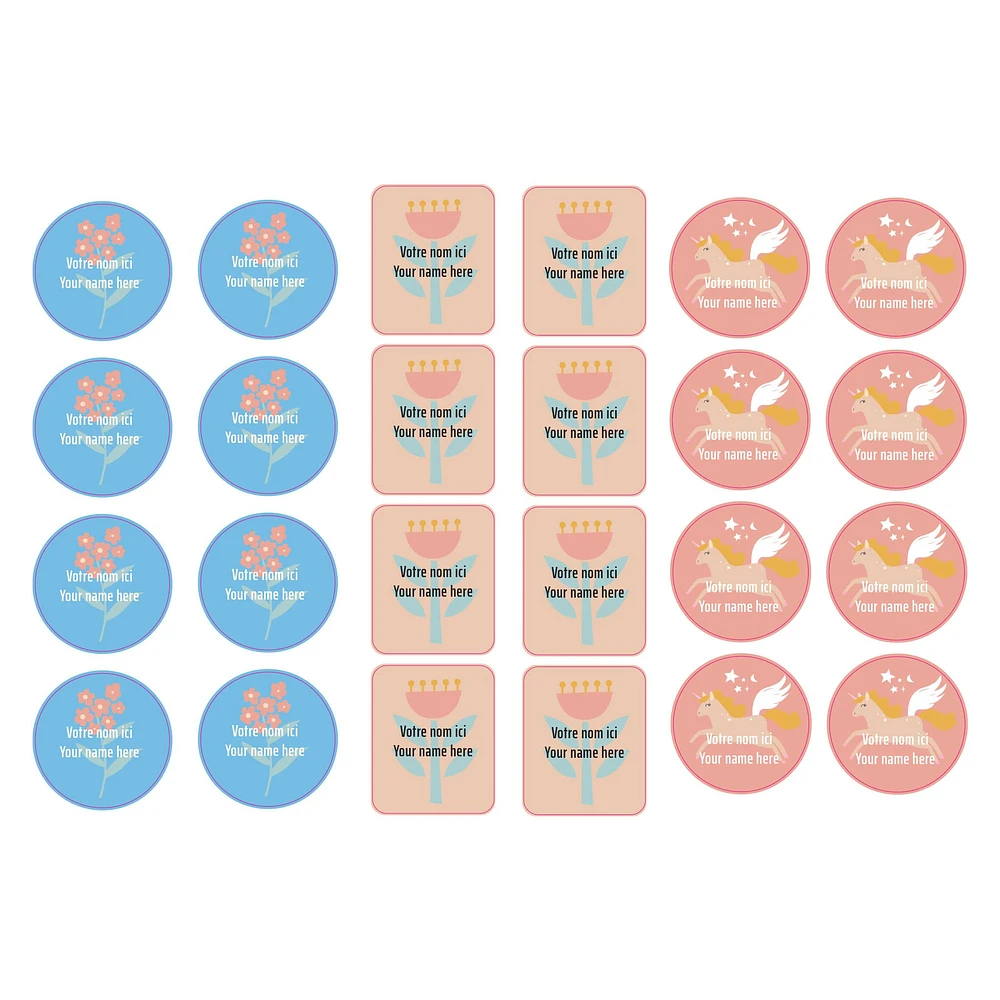 Daycare Name Labels