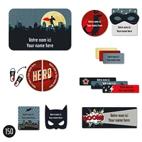 Essential Name Labels - Super heros