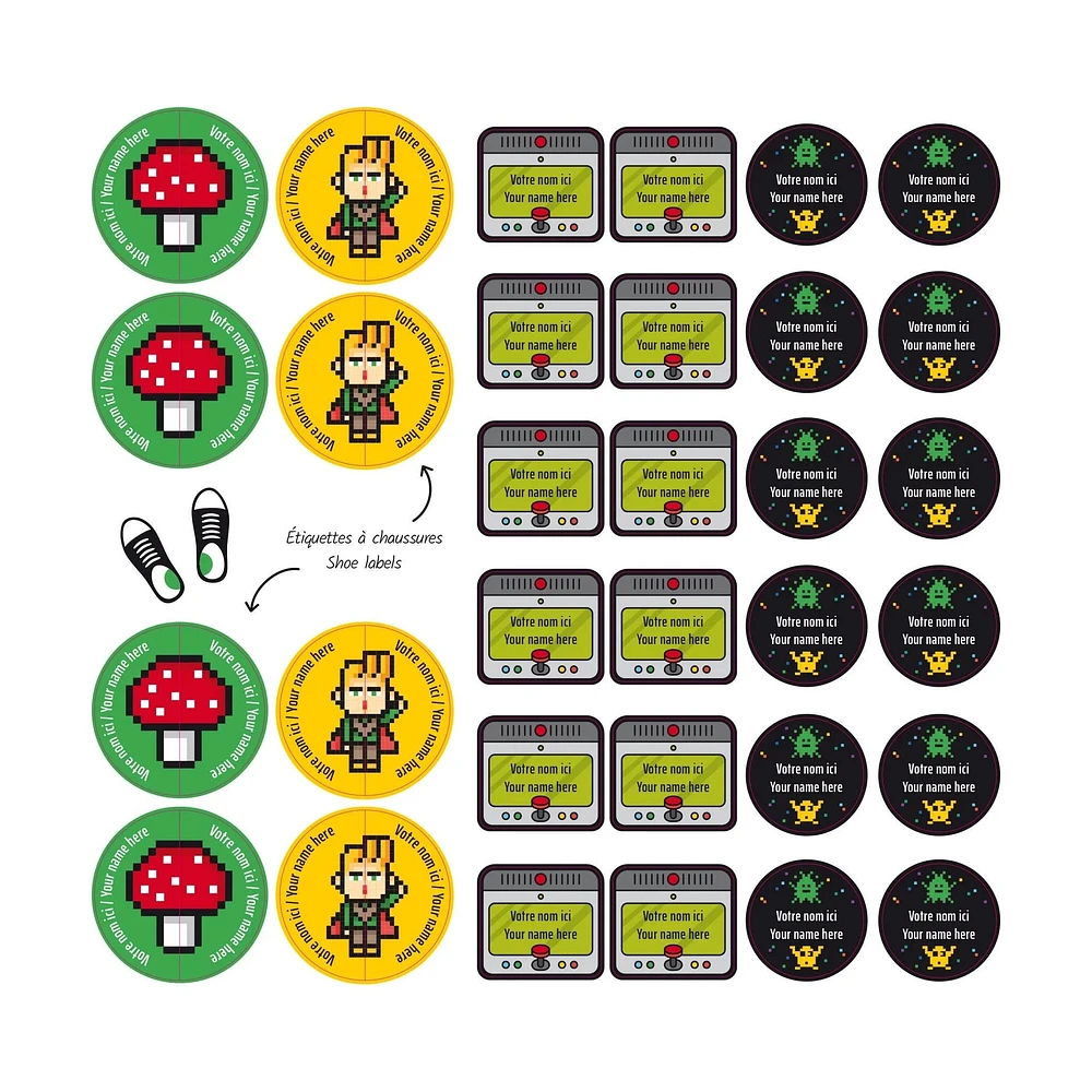 Essential Name Labels - Video Games