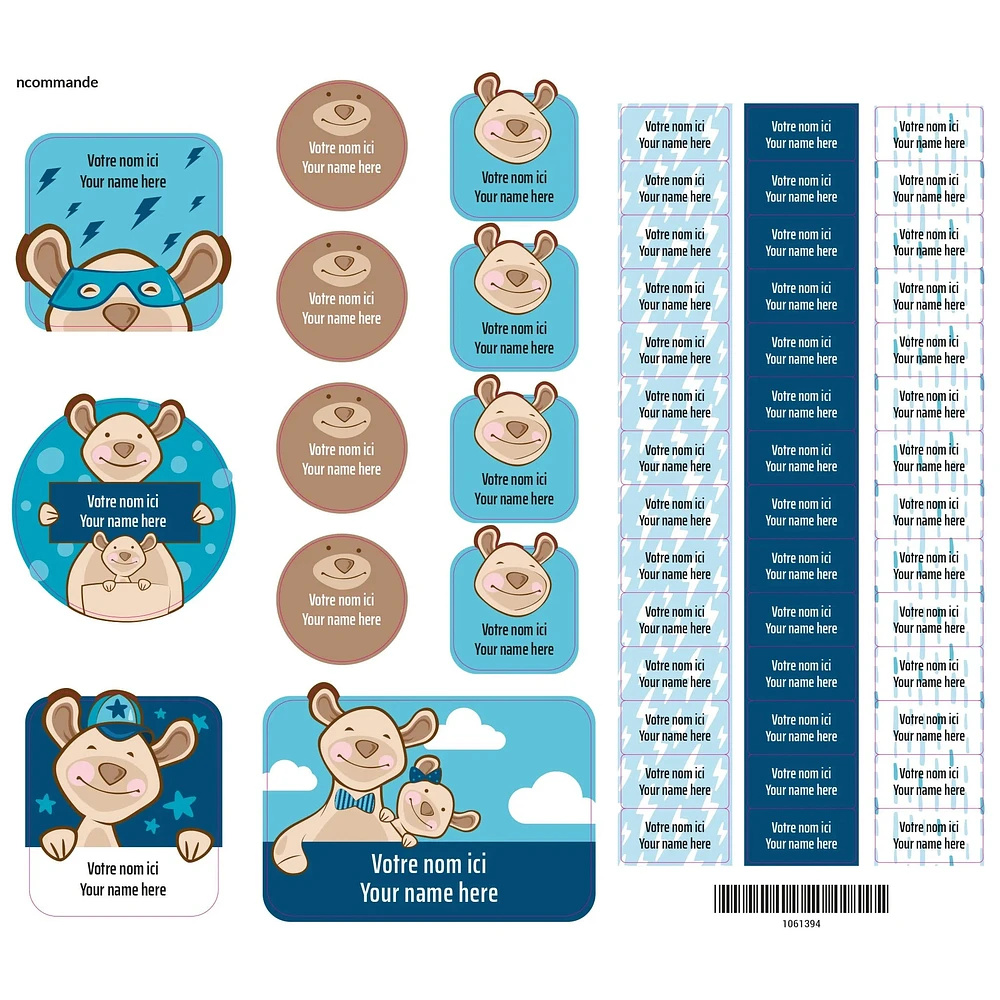 Essential Name Labels – Cachou