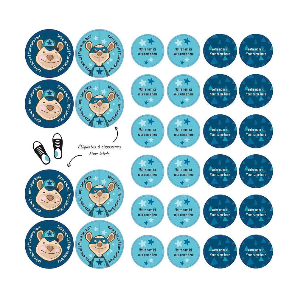 Essential Name Labels – Cachou