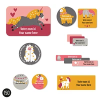 Essential Name Labels - Llamas