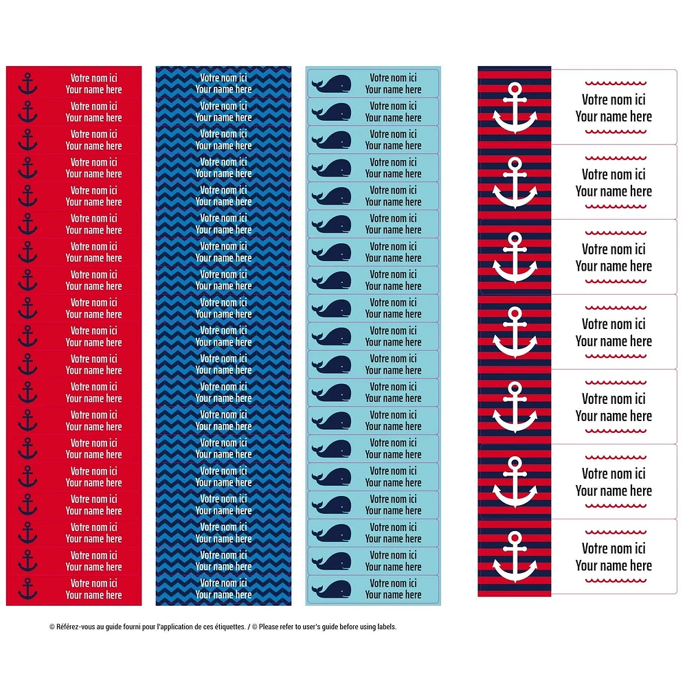 Essential Name Labels – Nautical