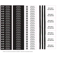 Étiquettes Essentiel - Motifs noirs