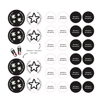 Étiquettes Essentiel - Motifs noirs