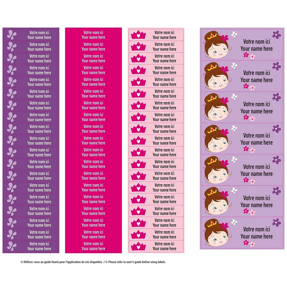 Essential Name Labels – Princesses