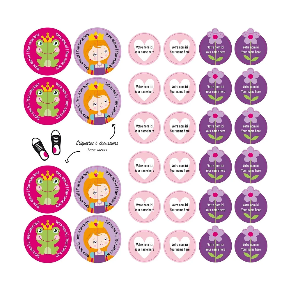Essential Name Labels – Princesses