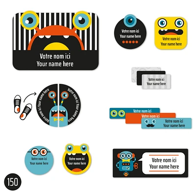 Essential Name Labels – Robots
