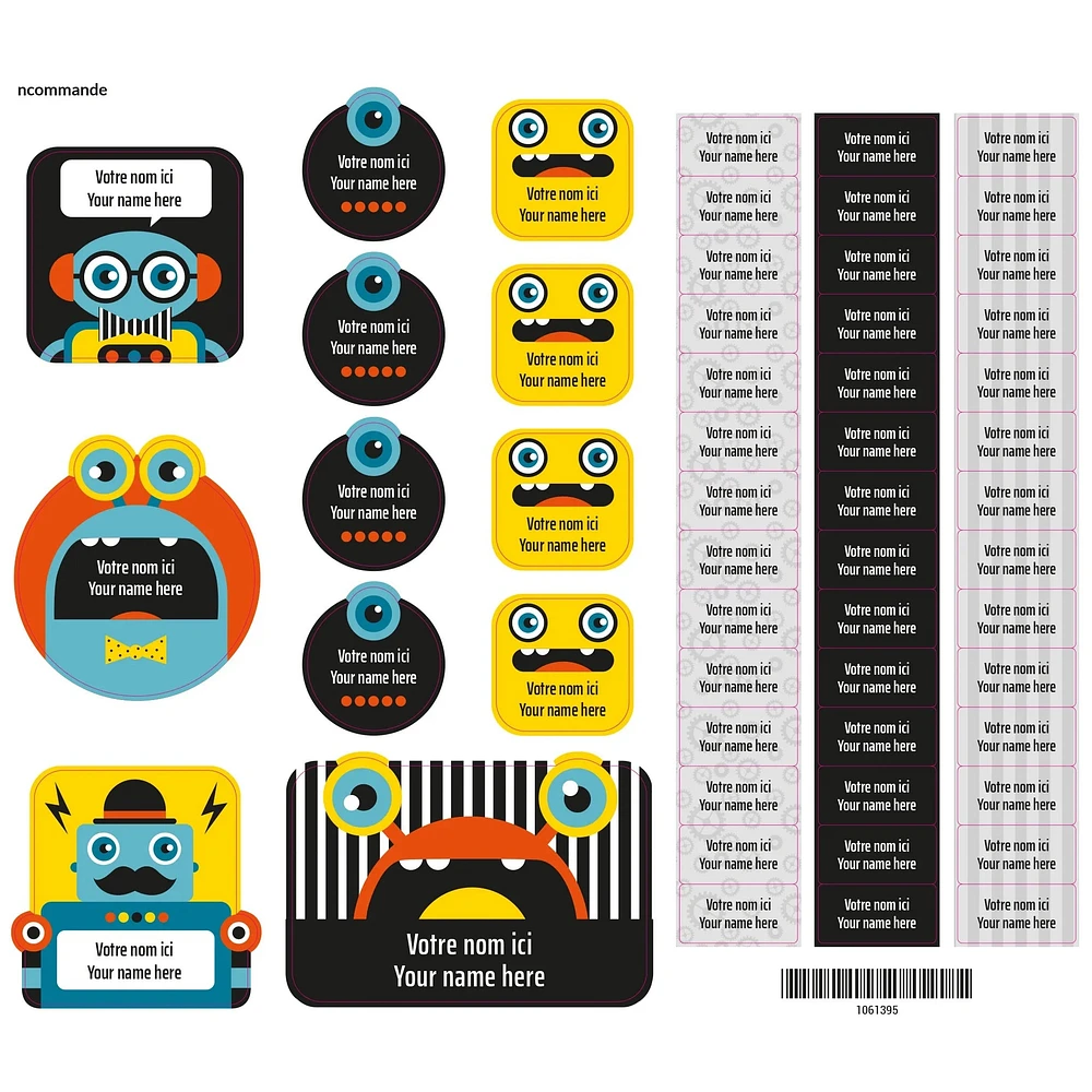 Essential Name Labels – Robots