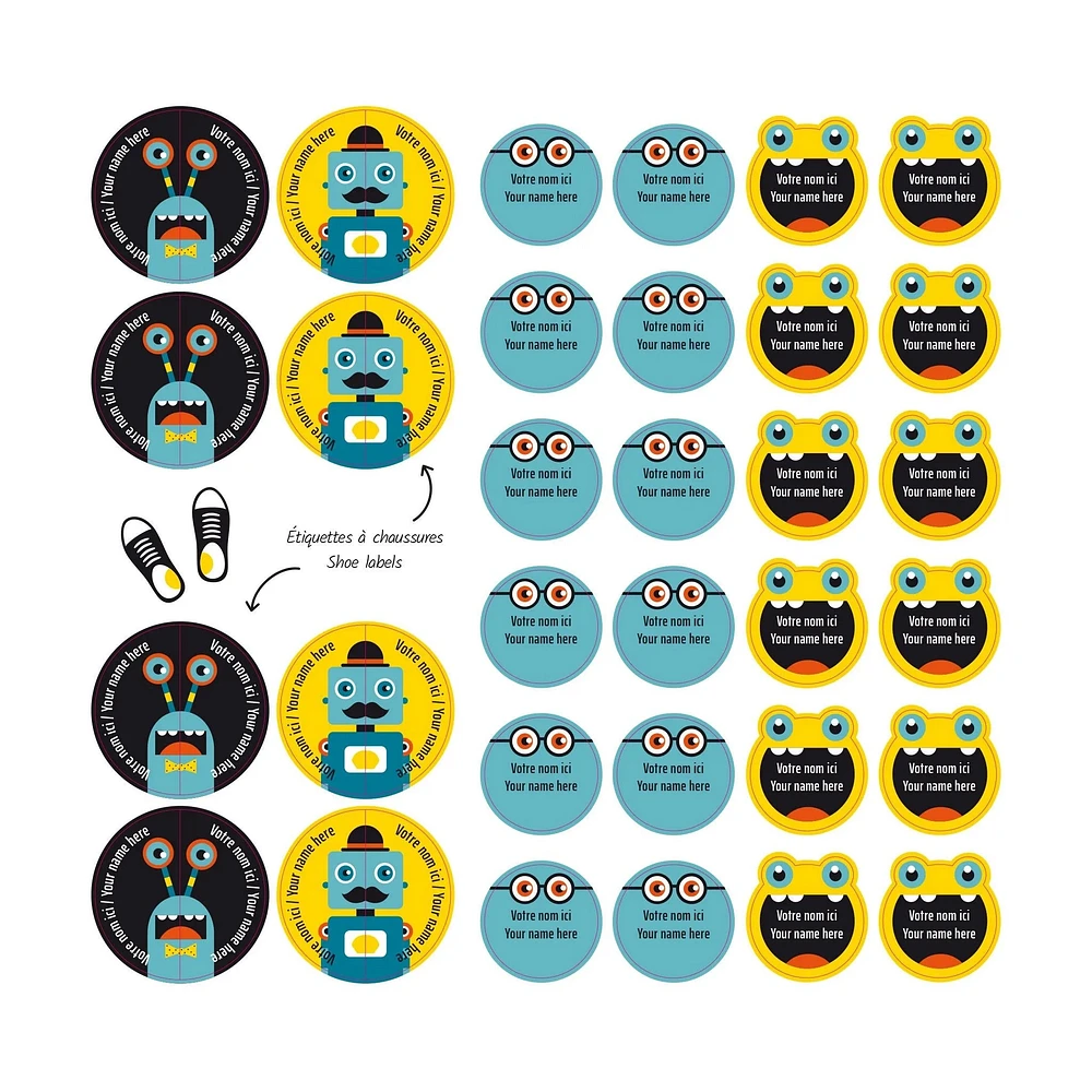 Essential Name Labels – Robots