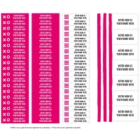 Essential Name Labels - Pink patterns