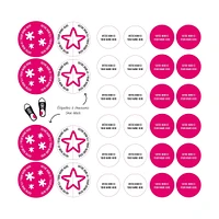 Essential Name Labels - Pink patterns