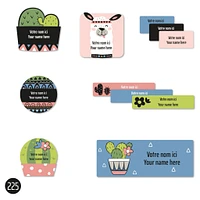 Étiquettes Scolaires - Cactus