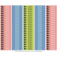 Étiquettes Scolaires - Cactus