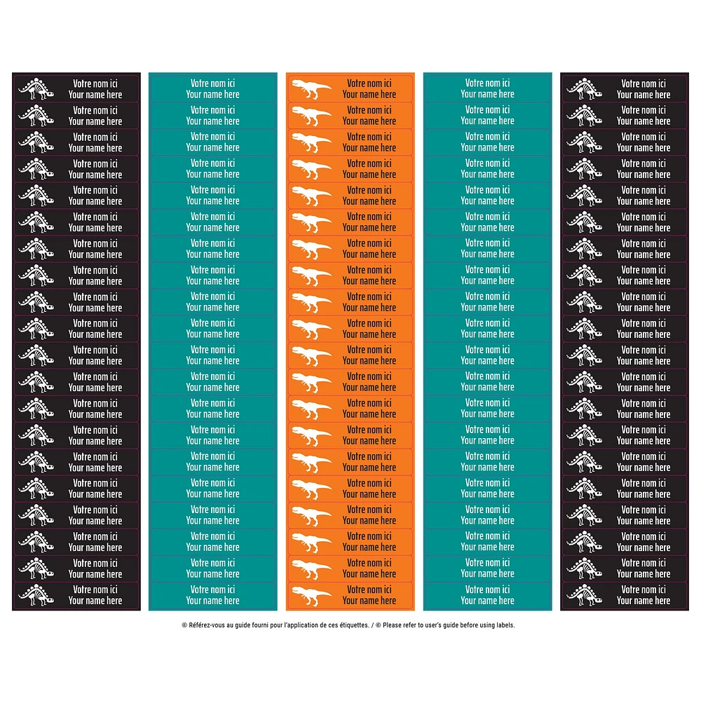 School Name Labels - Dinosaurs
