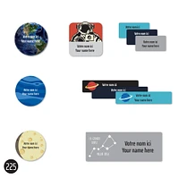 Étiquette Scolaire - Espace