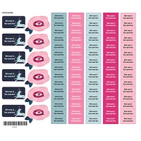 School Name Labels - Unicorns and Flowers