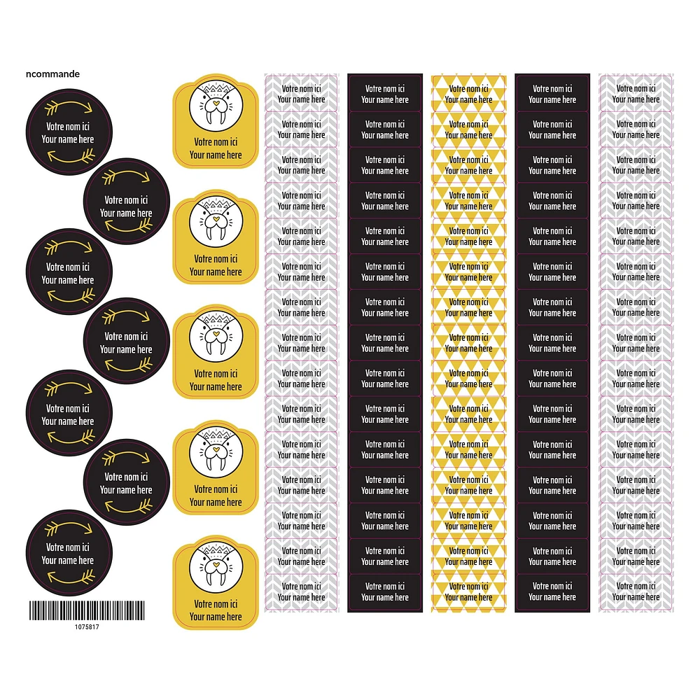 School Name Labels