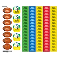 School Name Labels - Sports