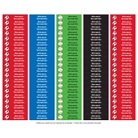 School Name Labels - Sports