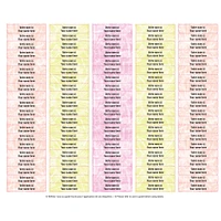 Étiquettes Scolaire - Tie-Dye 1