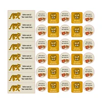 School Name Labels - Tigers