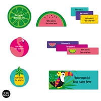 Étiquettes Scolaire - Tropical