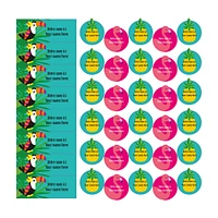 Étiquettes Scolaire - Tropical