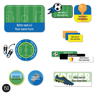 Essential Name Labels – Soccer