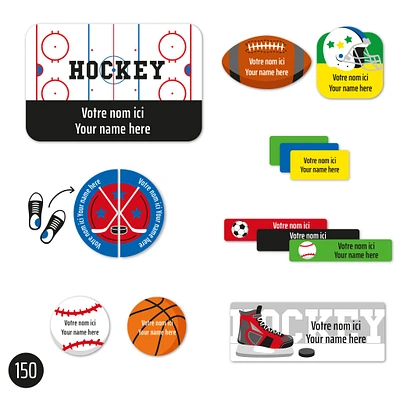 Essential Name Labels – Sports