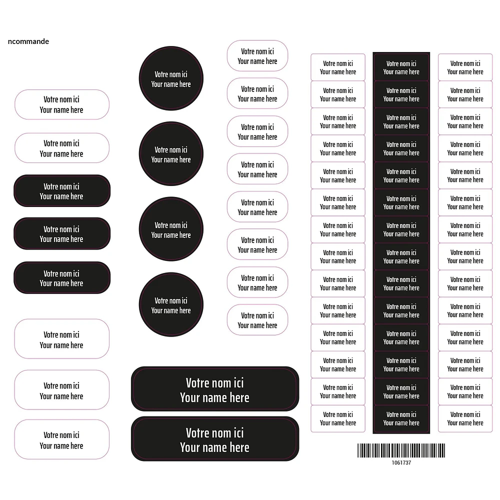 Essential Name Labels - Universals