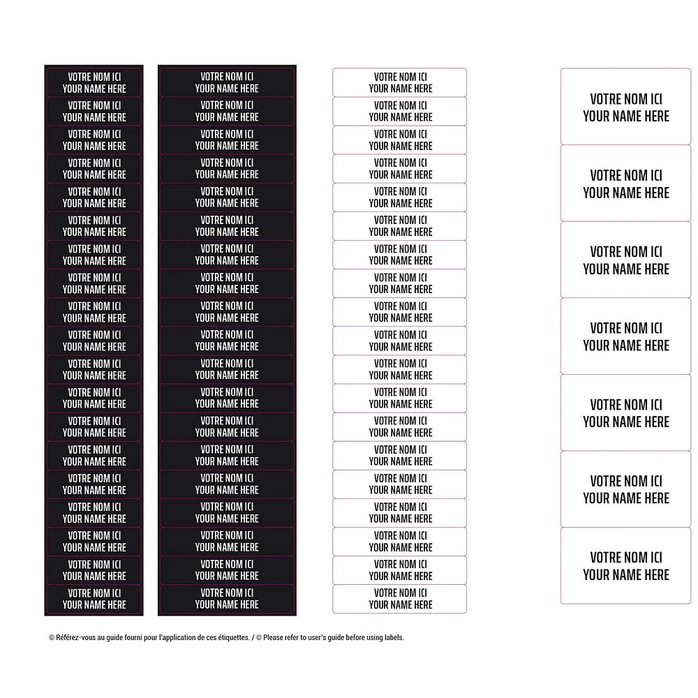 Essential Name Labels - Universals