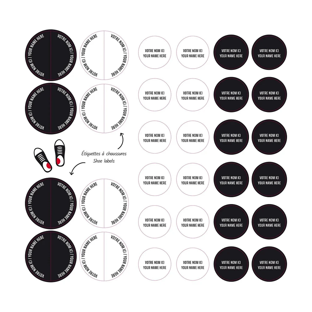Essential Name Labels - Universals