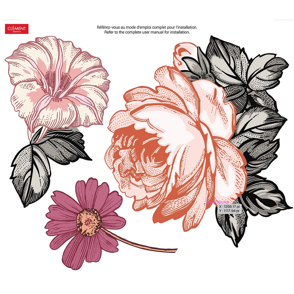 Autocollants Muraux - Fleurs