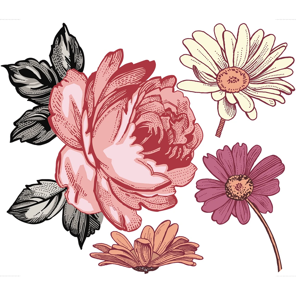 Autocollants Muraux - Fleurs