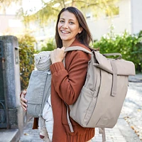 Diaper Bag Rolltop - Taupe