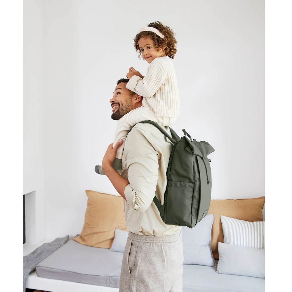 Sac à Couches à Dos Rolltop - Olive