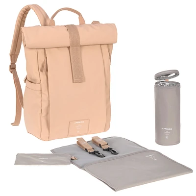 Diaper Bag Rolltop - Peach Pink