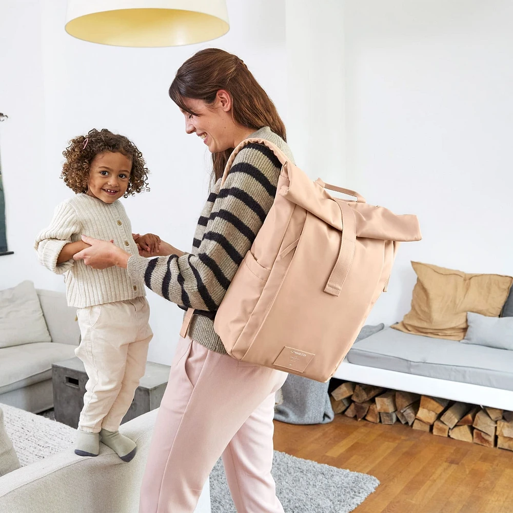 Diaper Bag Rolltop - Peach Pink