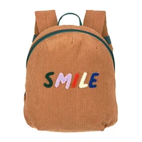 Sac À Dos Velours  - Little Gang Smile caramel
