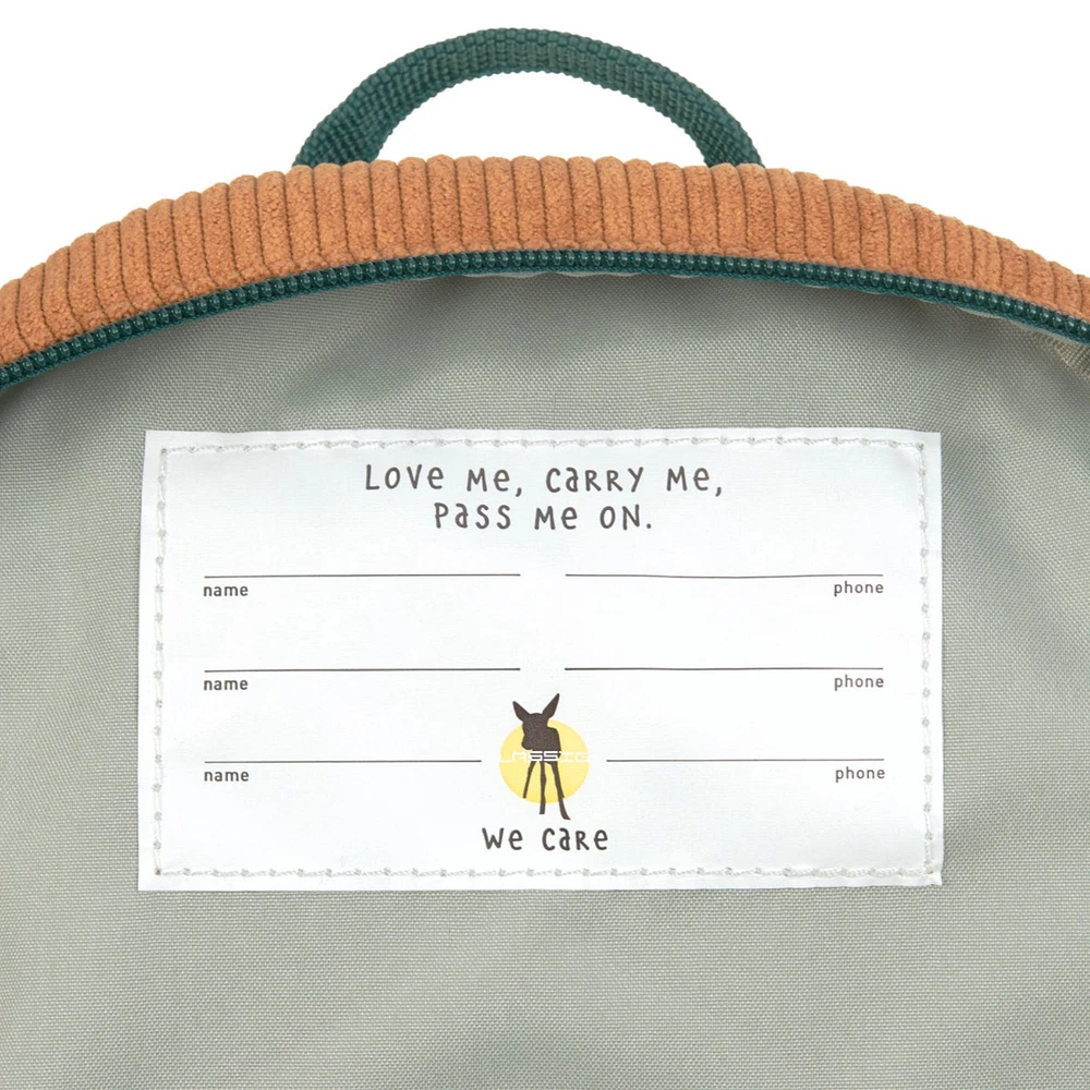 Sac À Dos Velours  - Little Gang Smile caramel