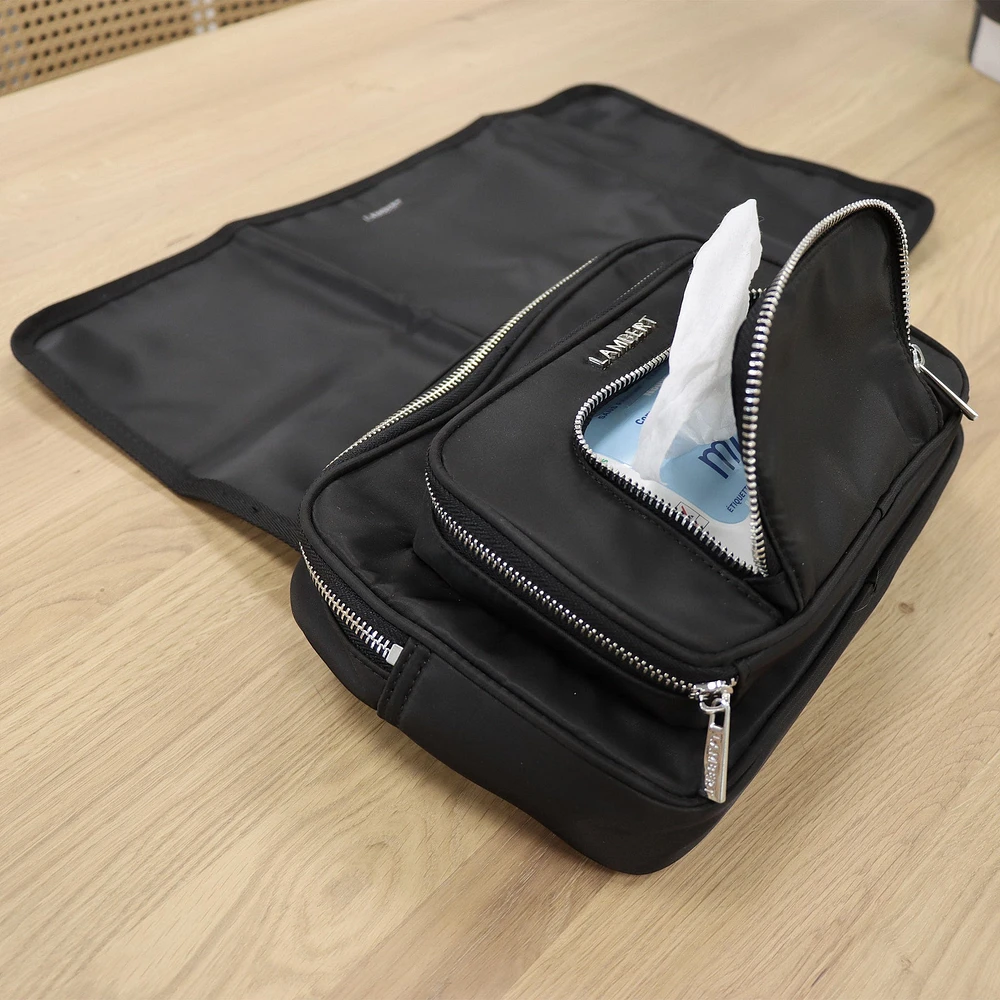 Petit Sac à Couches + Tapis à Langer Annika - Noir
