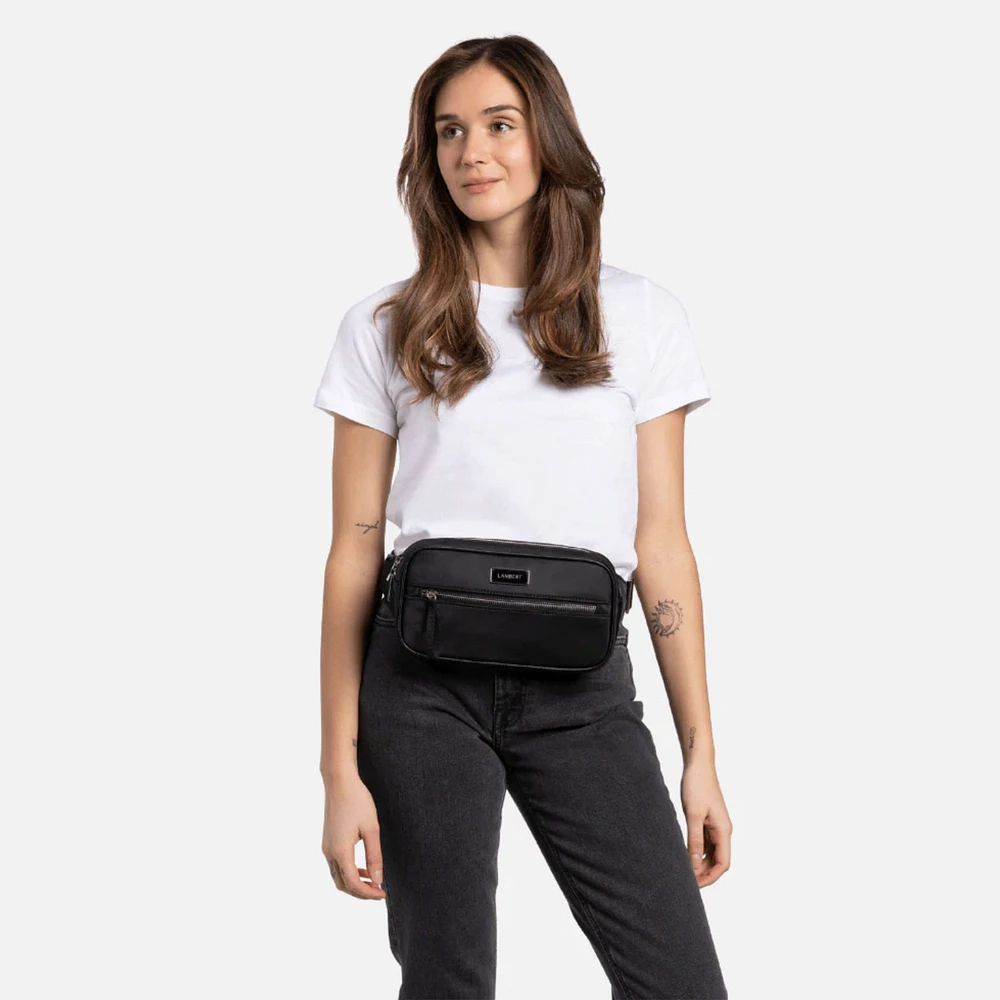 Jessie Recycled Nylon Fanny Pack - Black