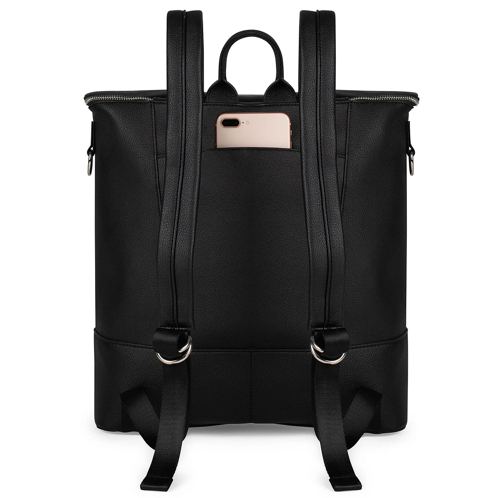 Mia Backpack Diaper + Mat - Black