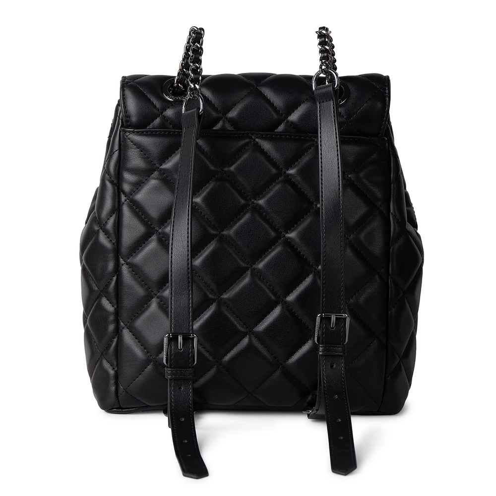 Sac à Dos Matelassé 2en1 Sadie - Noir