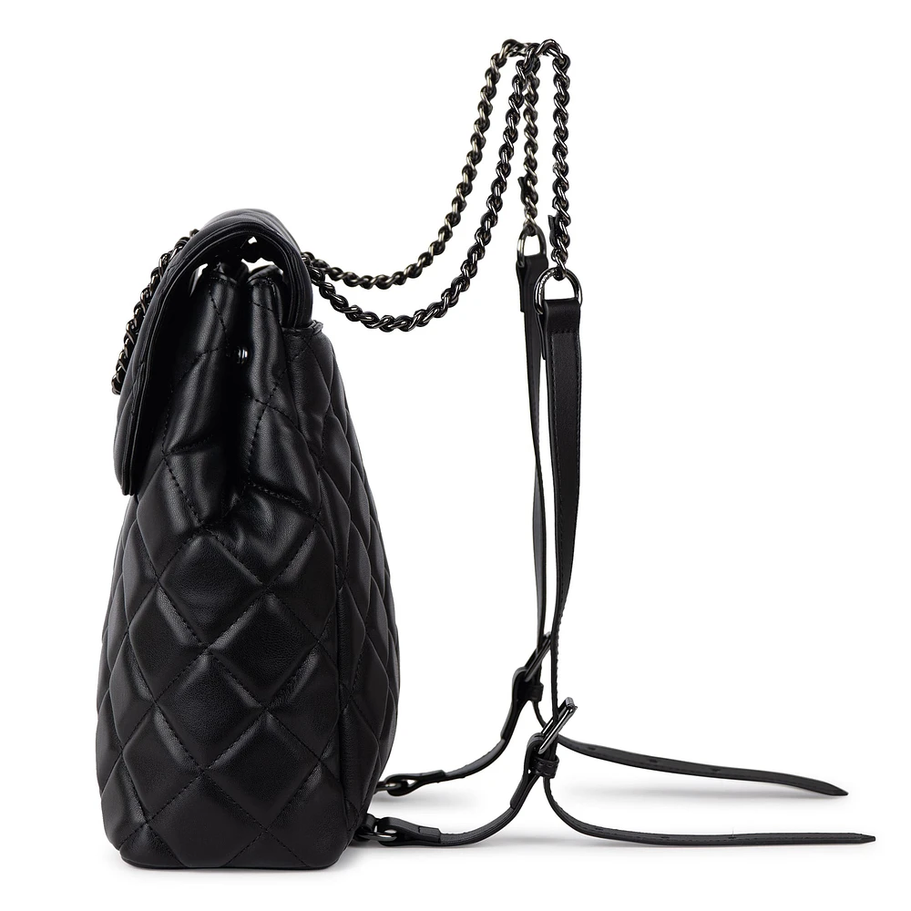 Sac à Dos Matelassé 2en1 Sadie - Noir